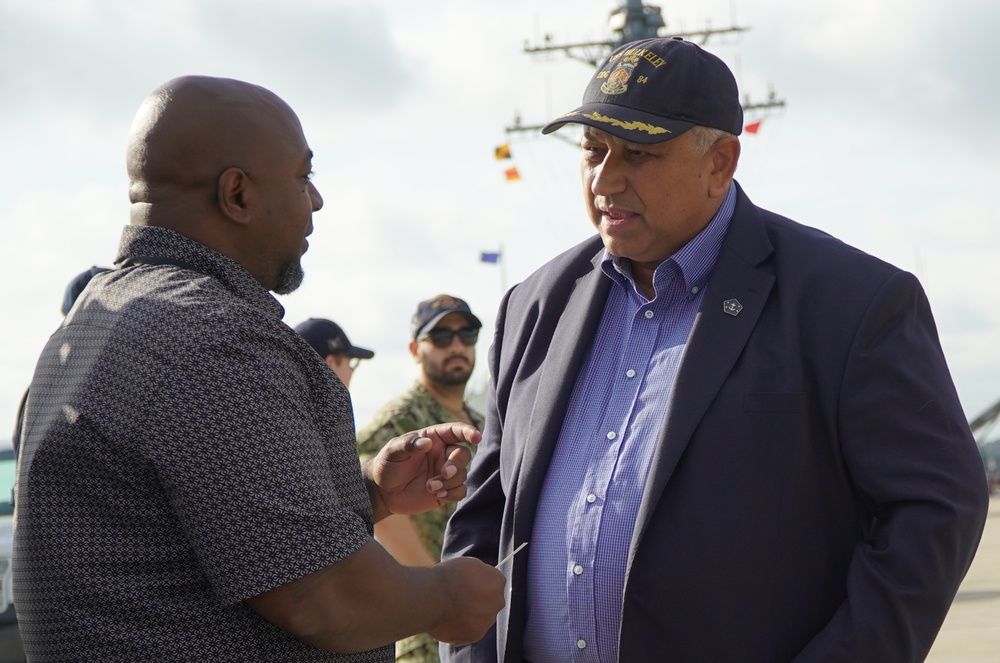 Former Secretary of the Navy (SECNAV) Carlos Del Toro visits Naval Weapons Station Yorktown