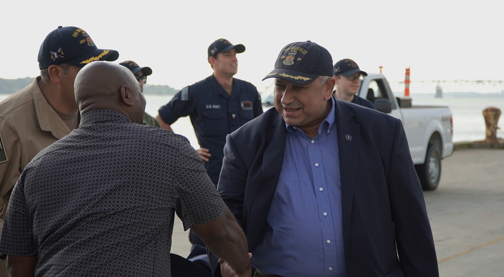 Former Secretary of the Navy (SECNAV) Carlos Del Toro visits Naval Weapons Station Yorktown