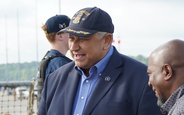 Former Secretary of the Navy (SECNAV) Carlos Del Toro visits Naval Weapons Station Yorktown