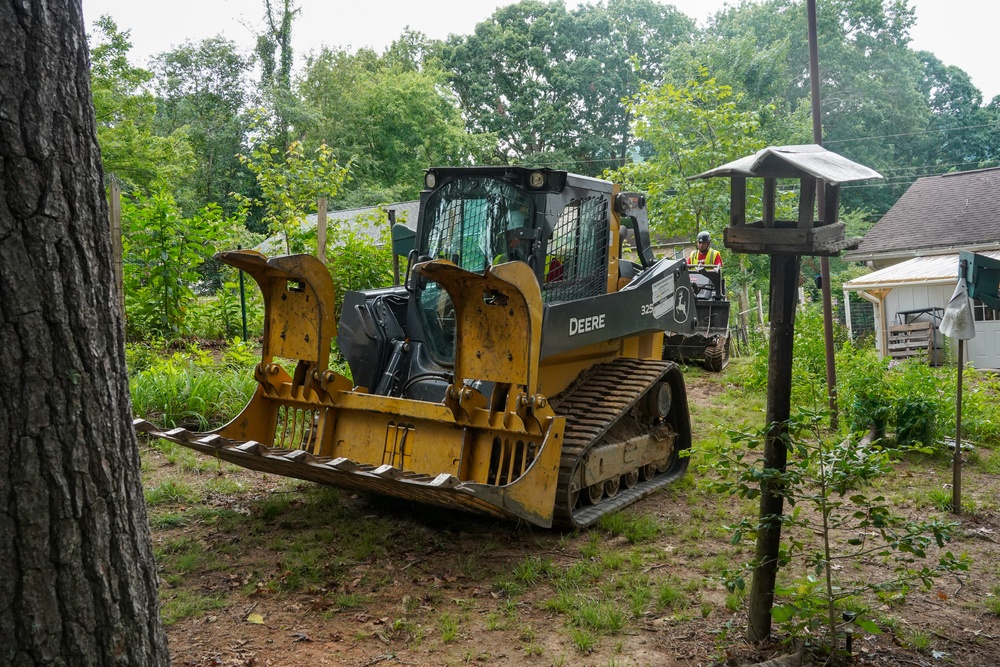 Private Property Debris Removal continues in Buncombe County, North Carolina