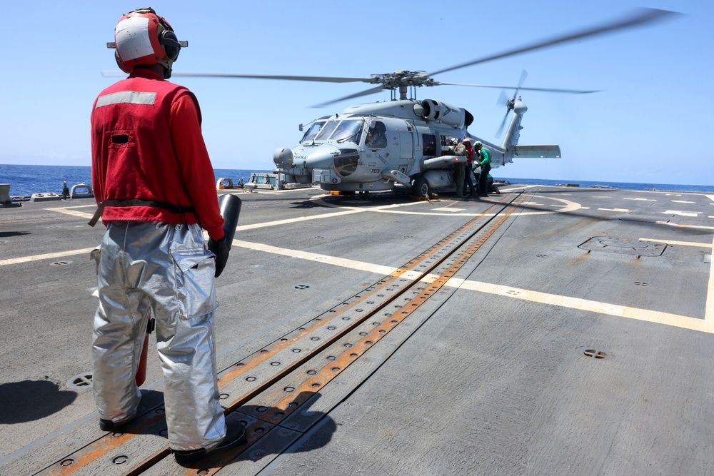 USS Bainbridge (DDG 96) Flight Deck Operations