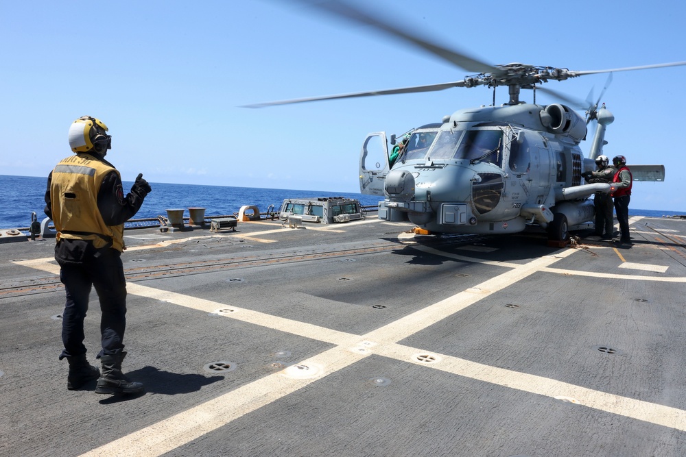 USS Bainbridge (DDG 96) Flight Deck Operations