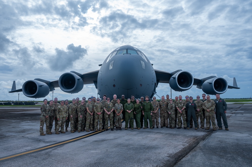 International aeromedical evacuation familiarization training at Andersen AFB