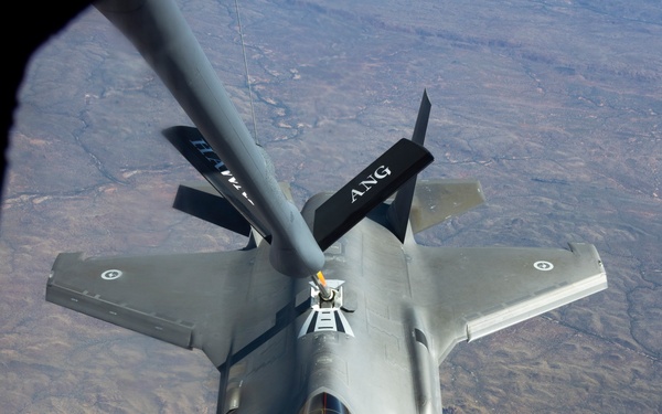 U.S. KC-135 and Australian F-35 refuel mission, Talisman Sabre 25