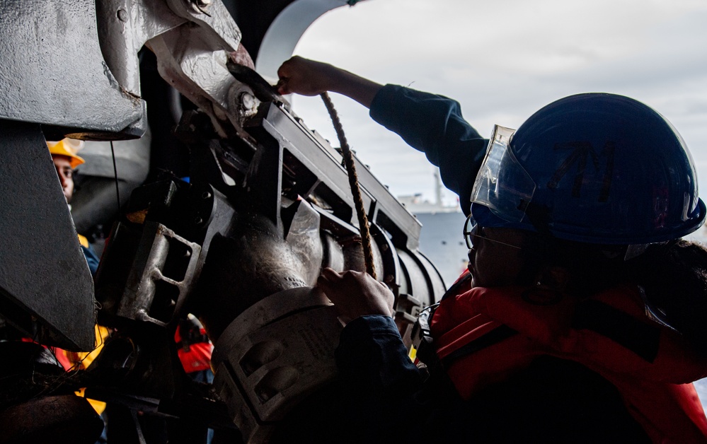 America Strike Group Conducts Replenishment at Sea with USNS Rappahannock During Exercise Talisman Sabre 25