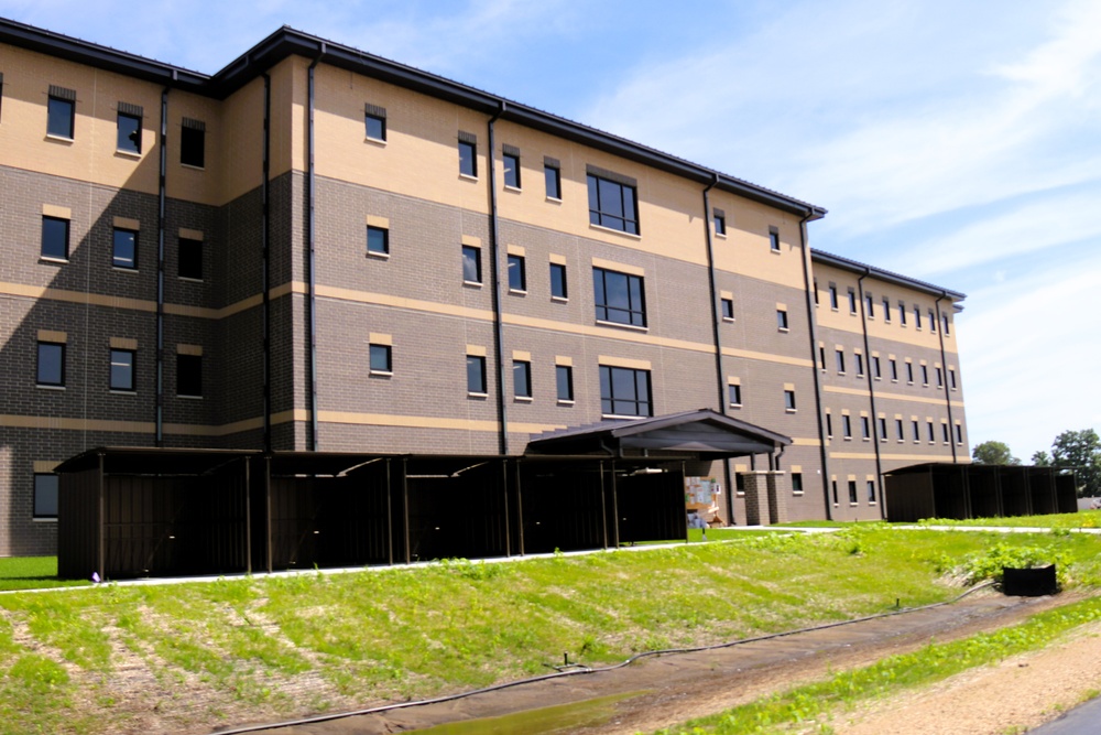 July 2025 construction operations for South Barracks Project at Fort McCoy