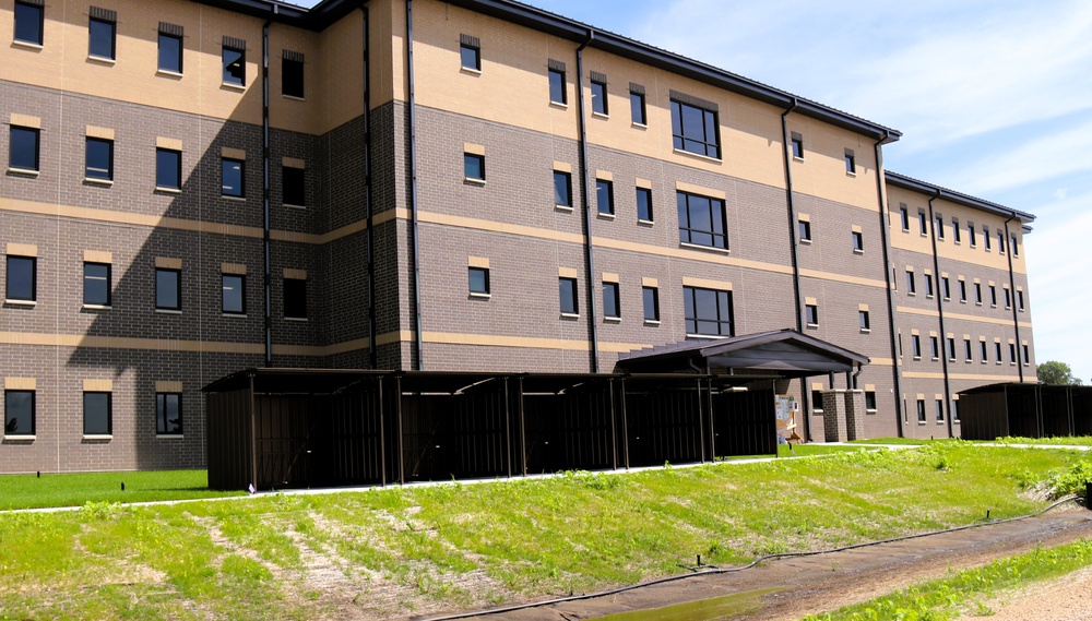 July 2025 construction operations for South Barracks Project at Fort McCoy