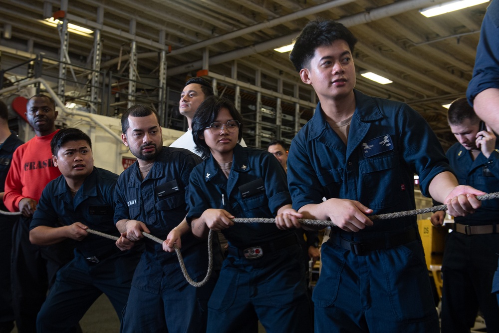 America Strike Group Conducts Replenishment at Sea with USNS Rappahannock During Exercise Talisman Sabre 25