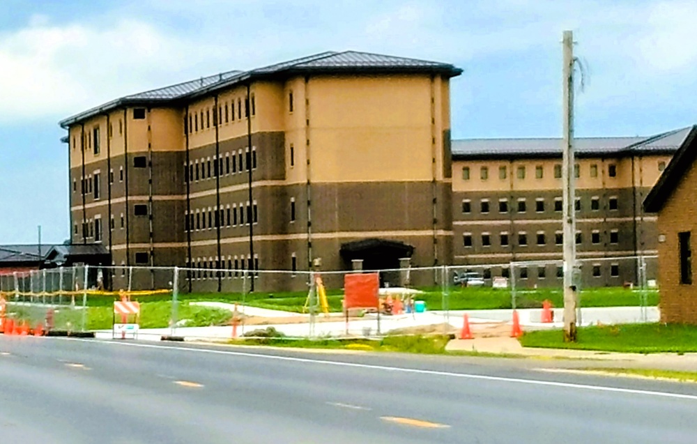 July 2025 construction operations for South Barracks Project at Fort McCoy
