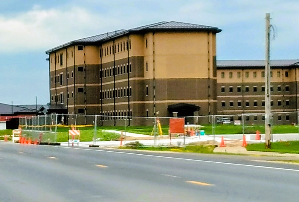 July 2025 construction operations for South Barracks Project at Fort McCoy