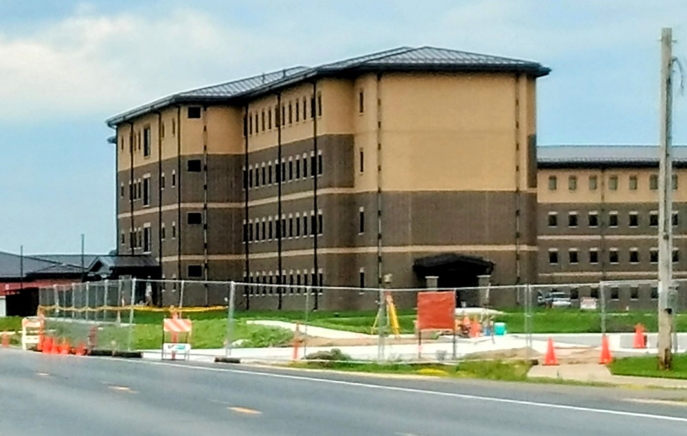 July 2025 construction operations for South Barracks Project at Fort McCoy