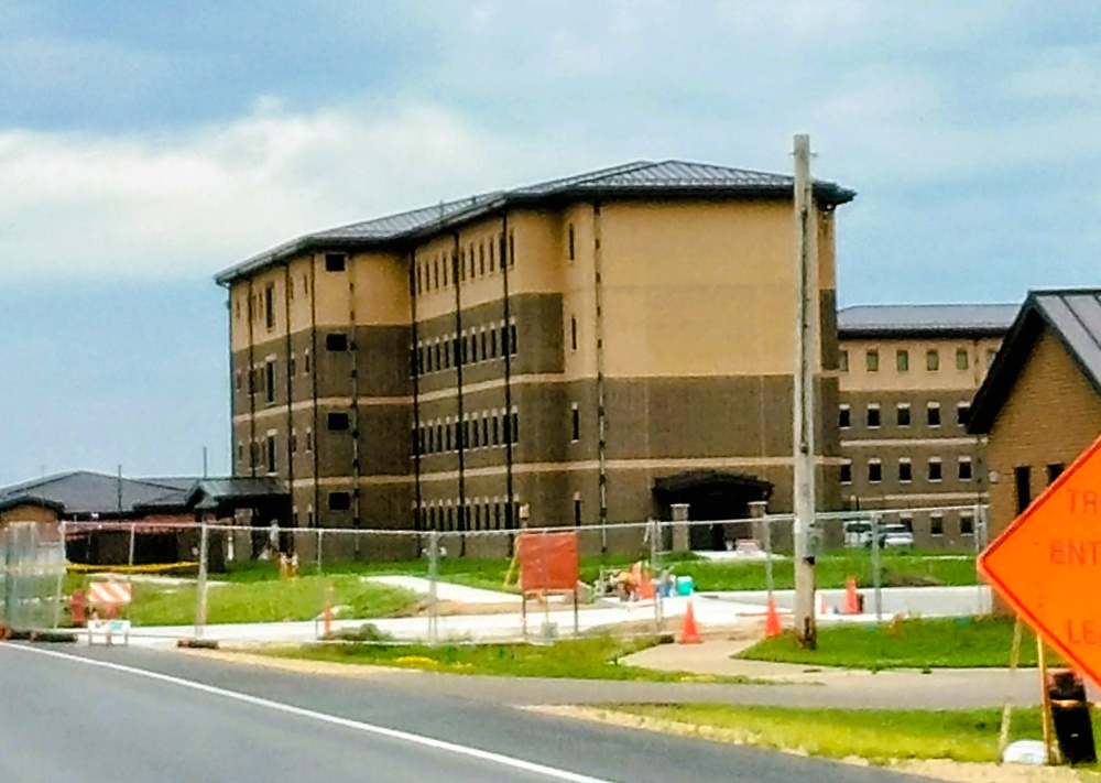 July 2025 construction operations for South Barracks Project at Fort McCoy