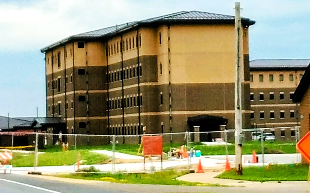 July 2025 construction operations for South Barracks Project at Fort McCoy
