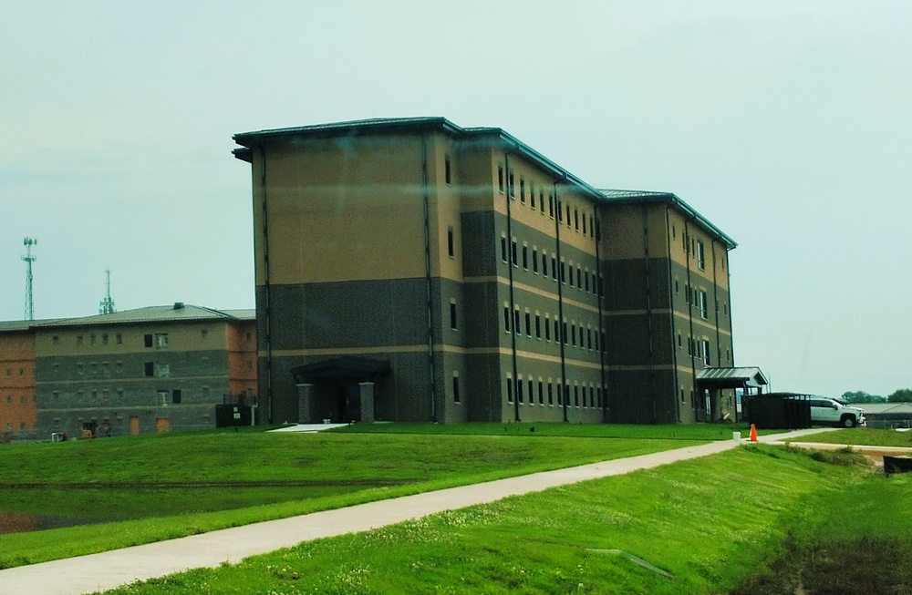 July 2025 construction operations for South Barracks Project at Fort McCoy