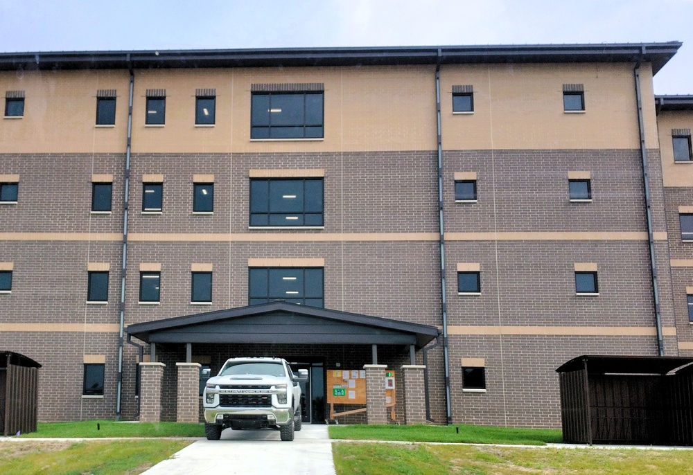 July 2025 construction operations for South Barracks Project at Fort McCoy