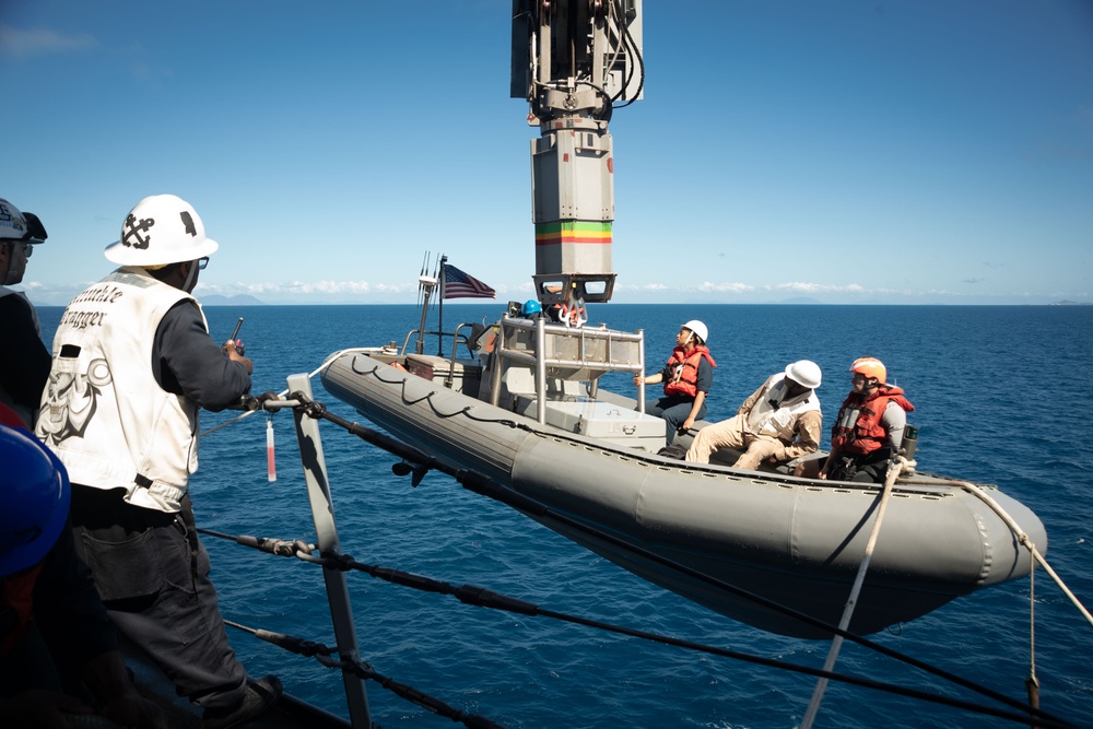 USS San Diego (LPD 22) Conducts Boat Operations during Exercise Talisman Sabre