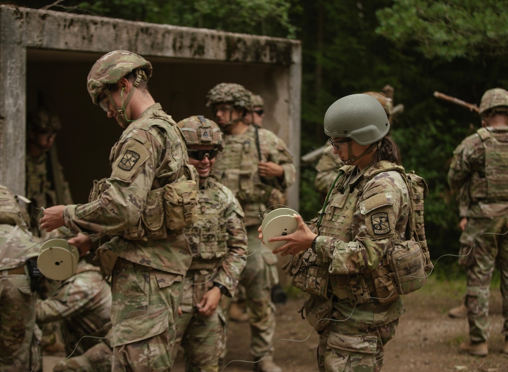 US Army Cadets conduct demolition range on overseas experience during Cadet Troop Leadership Training