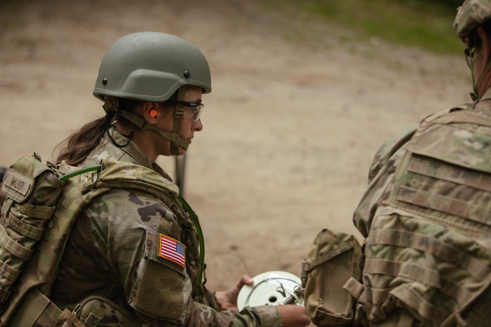 US Army Cadets conduct demolition range on overseas experience during Cadet Troop Leadership Training