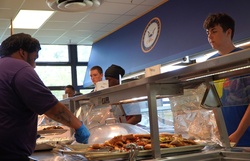 NJROTC Students visit Scudder Hall Galley onboard NWS Yorktown [Image 4 of 4]