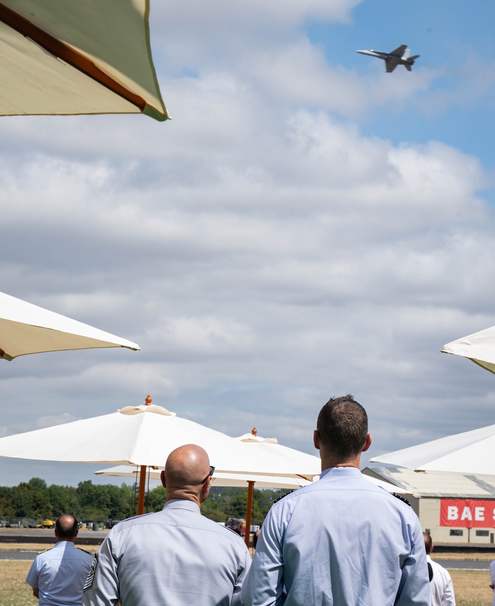 Chief Master Sgt. of the Space Force attends RIAT