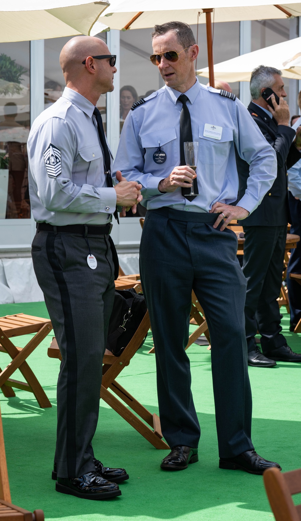 Chief Master Sgt. of the Space Force attends RIAT