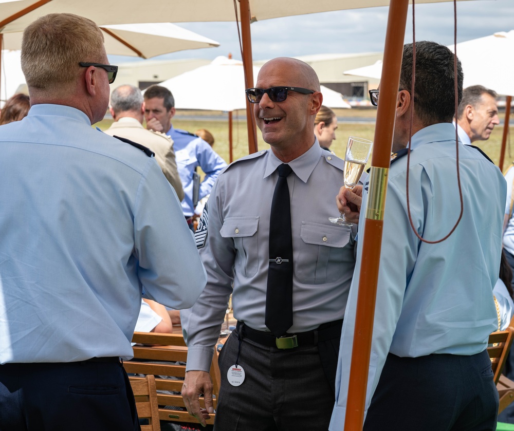 Chief Master Sgt. of the Space Force attends RIAT