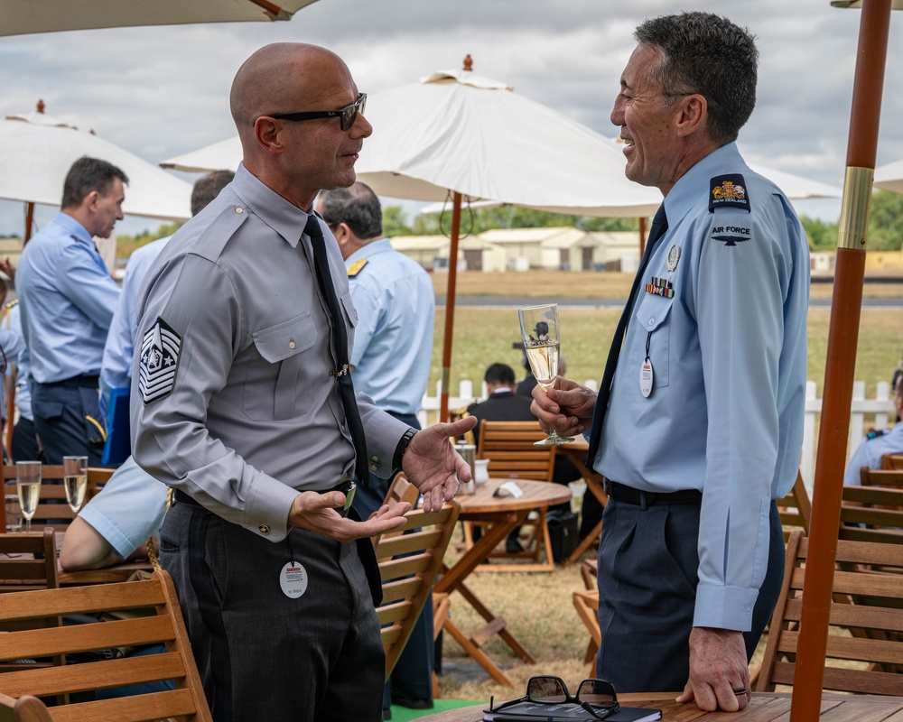 Chief Master Sgt. of the Space Force attends RIAT