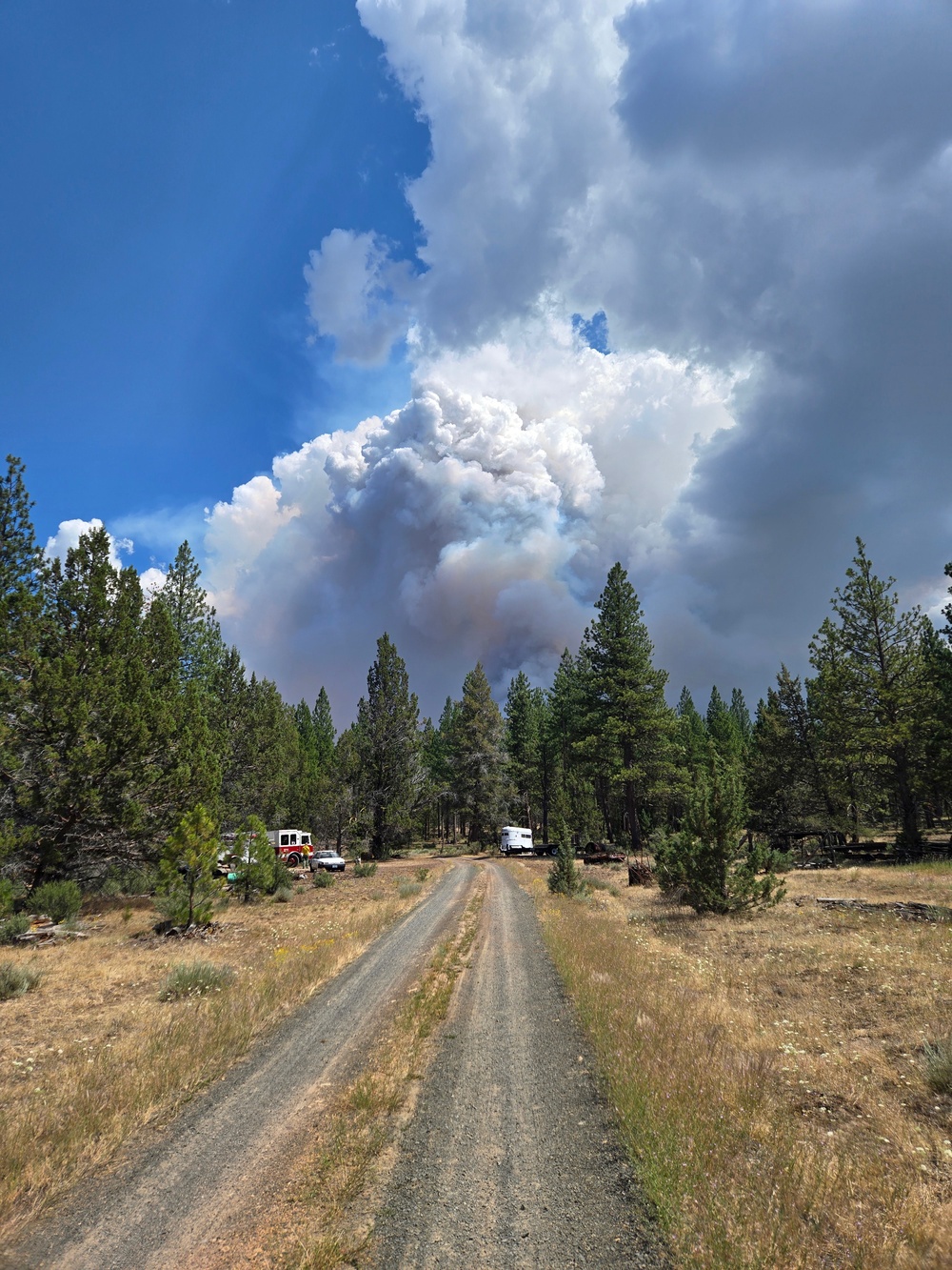 Kingsley Field Fire Team Responds to Elk Fire
