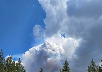 Kingsley Field Fire Team Responds to Elk Fire