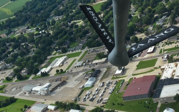 Iowa Air Guard performs RAGBRAI flyover