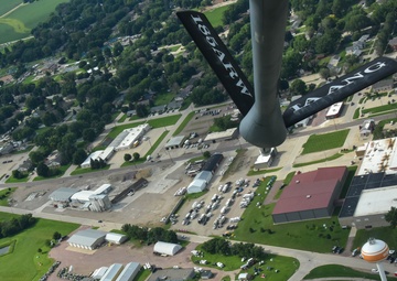 Iowa Air Guard performs RAGBRAI flyover