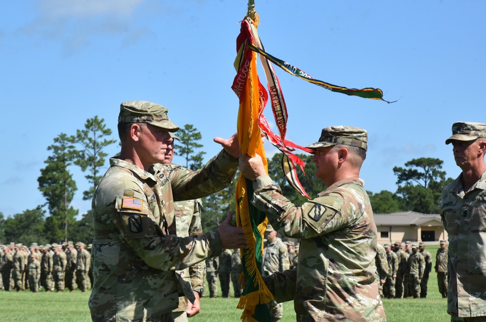 155th ABCT Change of Responsibility Ceremony at Camp Shelby on July 20, 2025