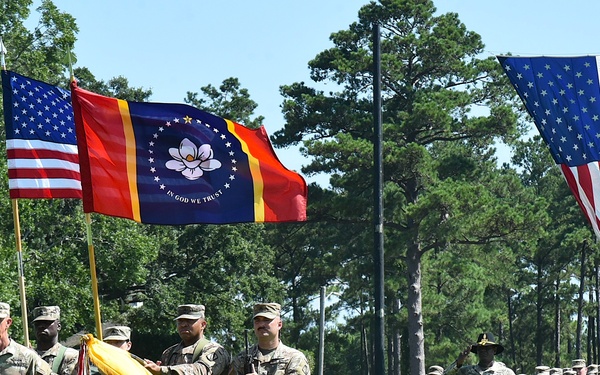 155th ABCT Change of Responsibility Ceremony at Camp Shelby on July 20, 2025