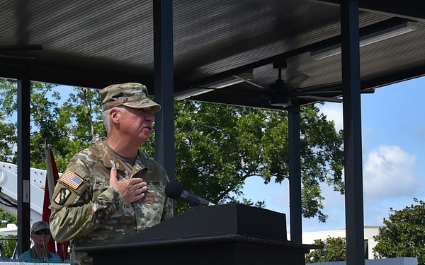 155th ABCT Change of Responsibility Ceremony at Camp Shelby on July 20, 2025