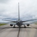 3-ship KC-46 formation departs Andersen AFB during DLE 25
