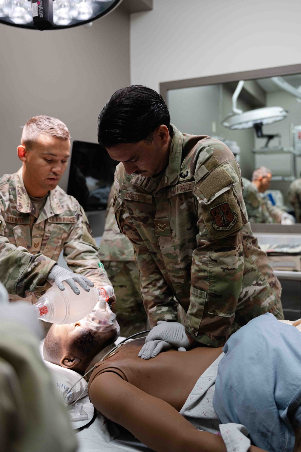 The 139th Medical Group completes medical simulation training at Naval Medical Center San Diego