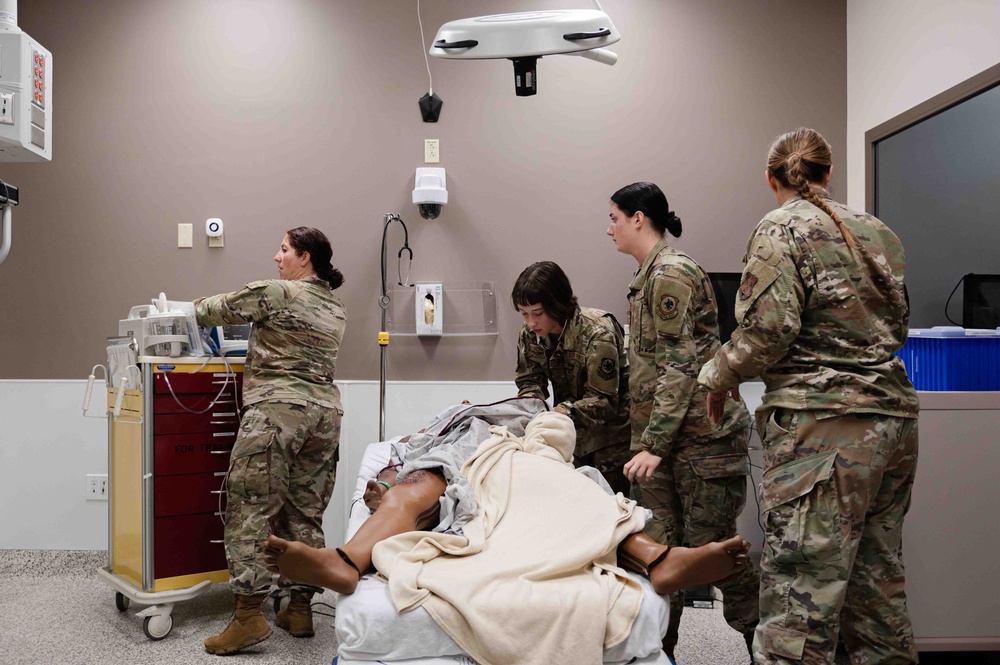 The 139th Medical Group completes medical simulation training at Naval Medical Center San Diego