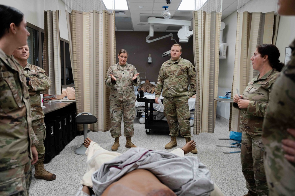 The 139th Medical Group completes medical simulation training at Naval Medical Center San Diego