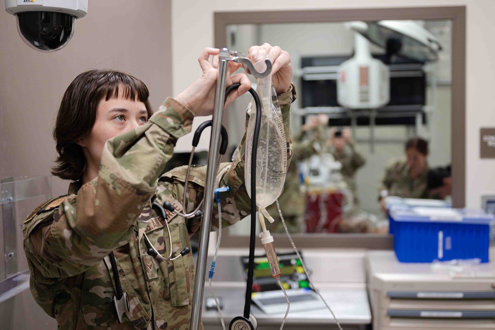 The 139th Medical Group completes medical simulation training at Naval Medical Center San Diego