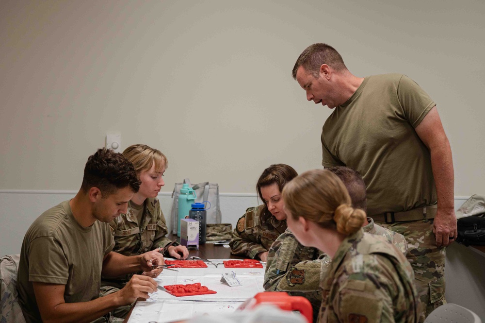 The 139th Medical Group completes medical simulation training at Naval Medical Center San Diego