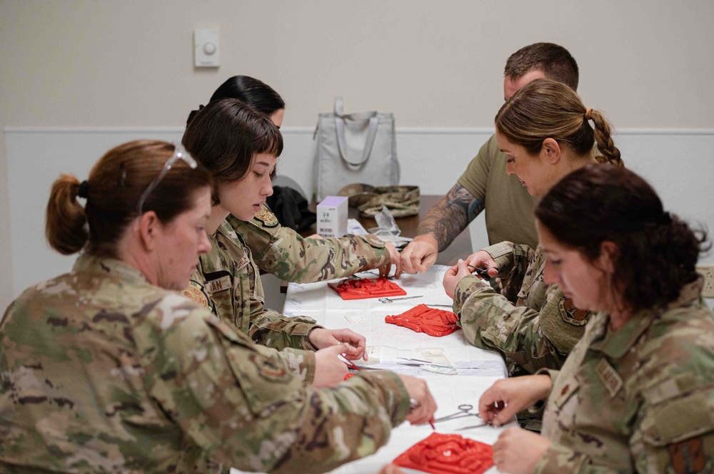 The 139th Medical Group completes medical simulation training at Naval Medical Center San Diego
