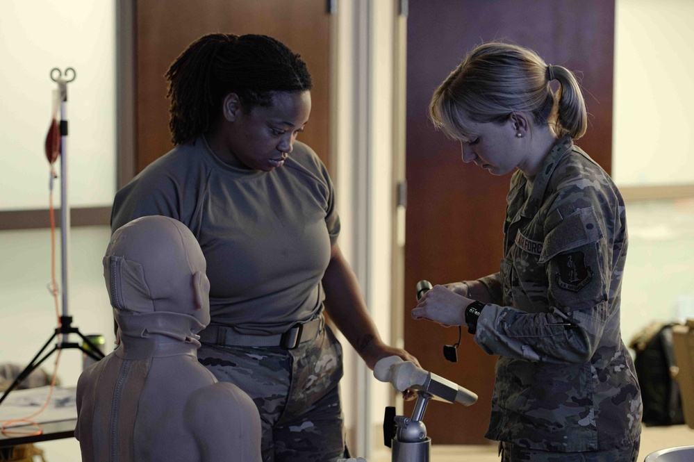 The 139th Medical Group completes medical simulation training at Naval Medical Center San Diego