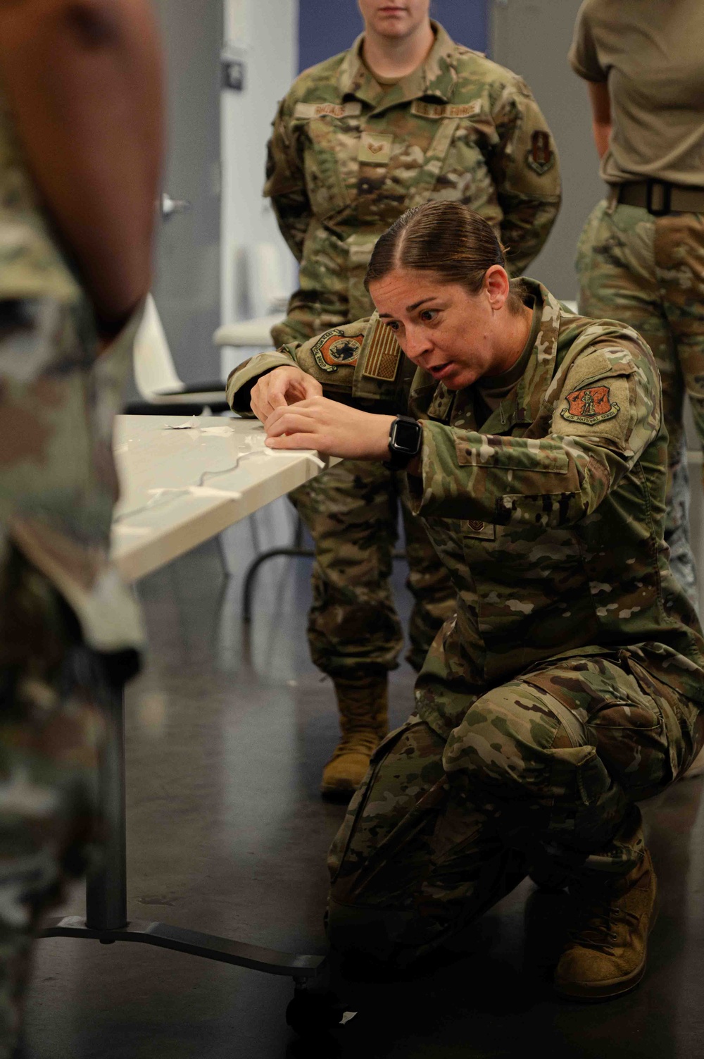 The 139th Medical Group practices blood transfusions