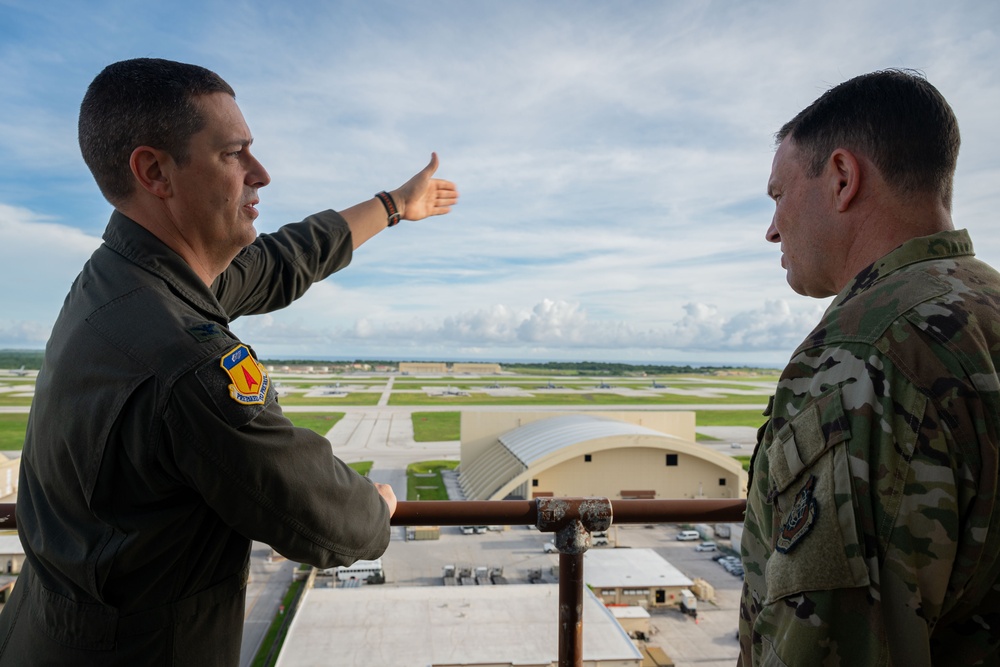 AMC commander visits Andersen AFB during DLE series