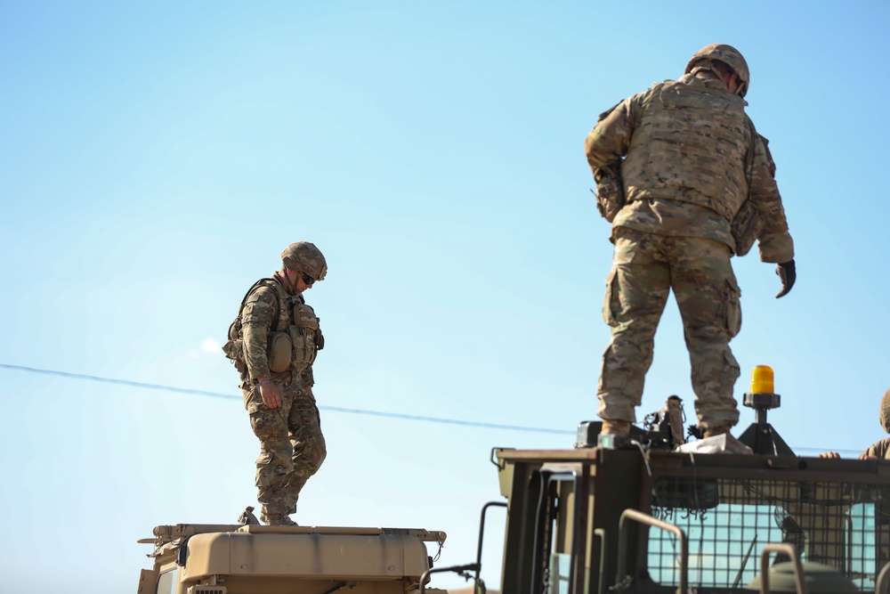 FLARNG Soldiers equip vehicles with MILES gear