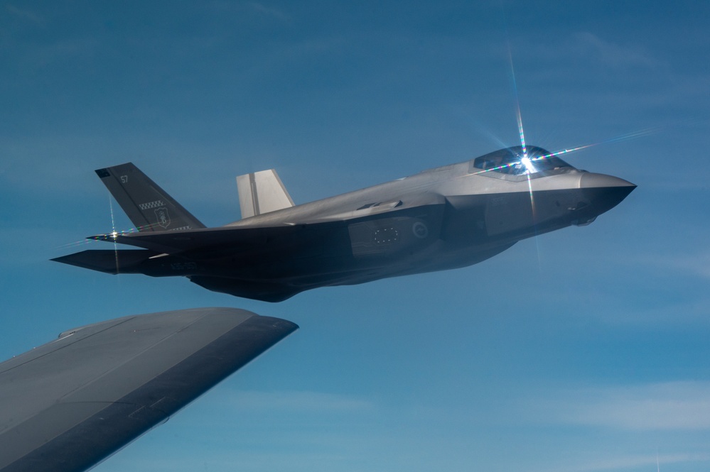 USAF KC-46 supports RAAF F-35s during Talisman Sabre 25