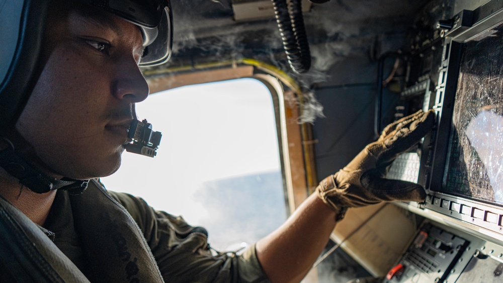 George Washington Conducts Helicopter Operations