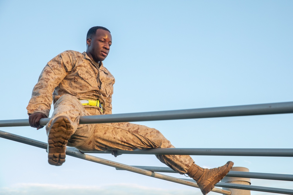 MLGs Tackle Camp Kinser Obstacle Course