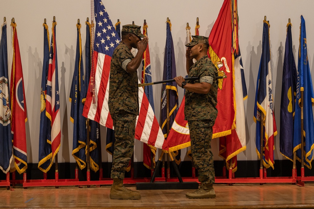 Sgt. Maj. Meak relinquishes post during MALS-36 relief ceremony