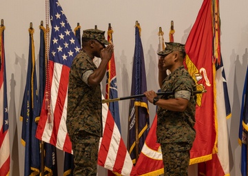 Sgt. Maj. Meak relinquishes post during MALS-36 relief ceremony